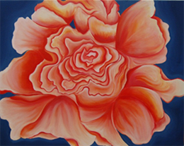 Night Bloom, oil on canvas by Lauren Marek