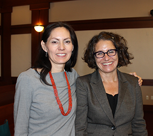 The tour was coordinated by Professor Creel (l), Valerie Vigil, and Naomi Julia Barnes (r) of the New Mexico Chapter of the Federal Bar Association. 