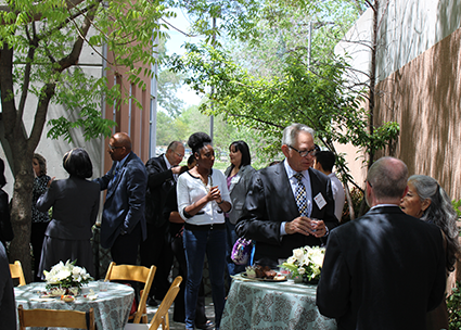 UNM law students, faculty as well as local diversity leaders attended the outdoor luncheon