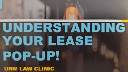 Understanding your lease pop up