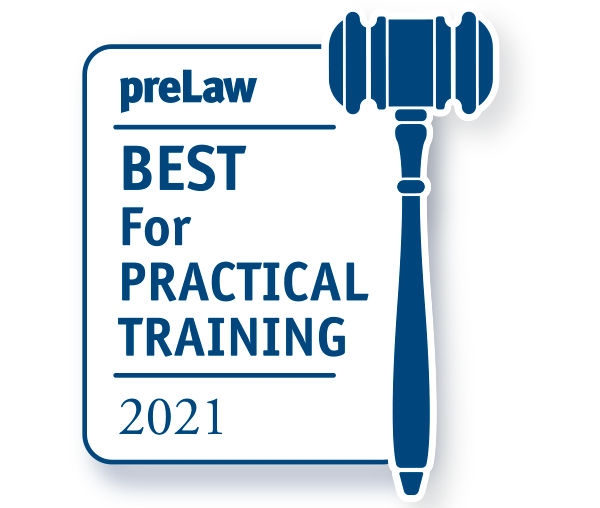 PreLaw Badge for best practical training