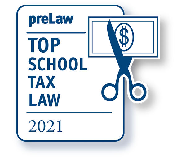preLaw Top School Tax Law 2021 Badge