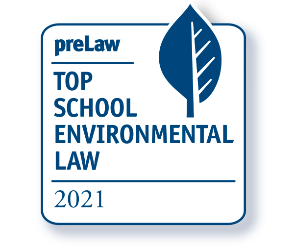 PreLaw Badge for top environmental law school