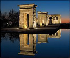 Temple of Debod, located in central Madrid