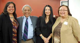 Aliza Organick (`96), Isleta Tribal Court Judge William Johnson (`90), Rebecca Tsosis and Mary Jo Hunter