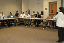 Participants of the first training session for tribal judges.