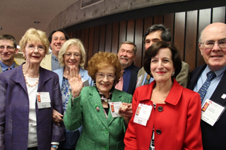 Members of the Chavez family at the 2014 U.S. Senator Dennis Chavez Endowed Lectureship/ Symposium. Thomson is on the far right, next to his wife Gloria Tristani.