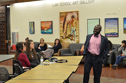Admissions Officer Anthony Jenkins talked about getting into law school, scholarships and other opportunities. 