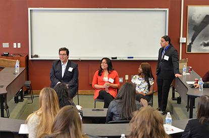 Law school students gave tips on getting into law school and how to deal with stresses during school.