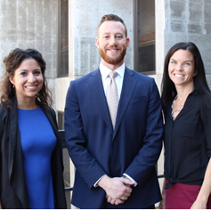 Chief Natalie Zerwekh, Lance Hough and Managing Editor Robin James