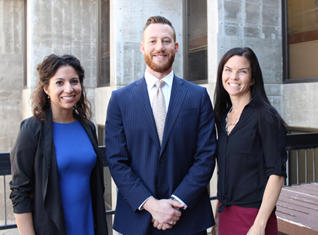 Chief Natalie Zerwekh, Lance Hough and Managing Editor Robin James