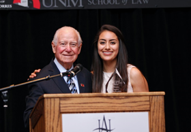 Justice Cruz Reynoso with MALSA president Jazmine Ruiz