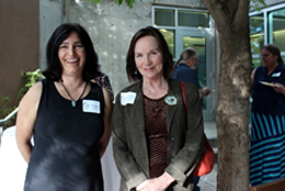 Wild Friends Director Sue George (left) with New Mexico State Senator Mimi Stewart.
