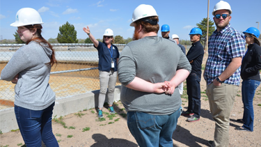 Students in Professor Villa’s Environmental Enforcement class learn how Albuquerque’s  wastewater becomes the cleanest water discharged in the country.