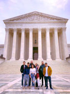 The UNM Delegation visits the U.S. Supreme Court. Photo by Andrew Pavlides