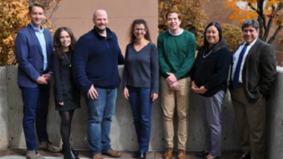 Environmental law students pose for photo