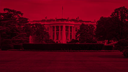 the white house with a red overlay