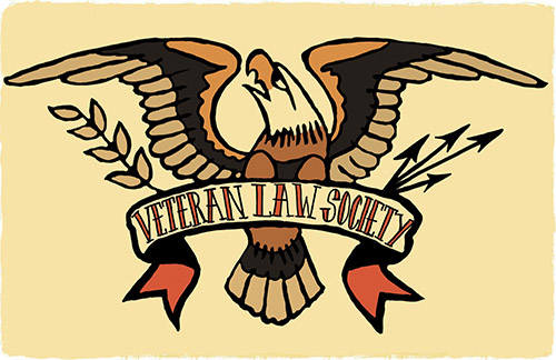 vls logo depicting an eagle holding a banner